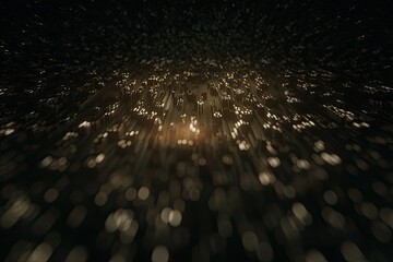 Wall Mural - black background with a constellation of white dots