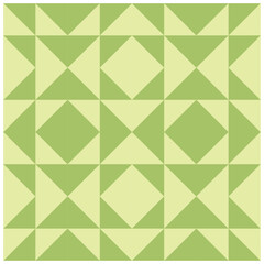 Poster -  Green triangle isolated on a light green background. Abstract background with triangle pattern