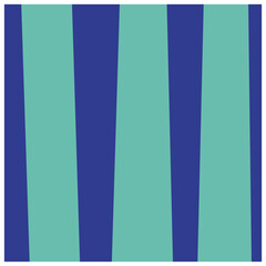 Poster - striped background with non-semitrical rectangular shapes arranged in a row, creating a vintage and old school effect. Abstract geometric background in soft blue color