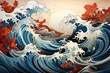 Żywy Taniec: Płynna symfonia sztuki Ukiyo-e odzwierciedlająca dynamiczny rytm Kabuki - Generative AI 7
