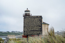 Coquille River Lighthouse In Bandon, Oregon. 