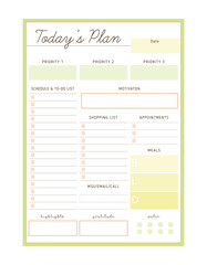  Today's (spring) planner. 