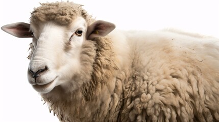 Poster - close up of a sheep generative ai