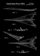 1966 NASA Airplane Patent
Sleek Super Sonic 1966 Jet Design By NASA