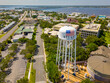 Stuart Florida water tower aerial drone photo pov