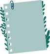 notebook with leaves icon image vector illustration design  green and blue
