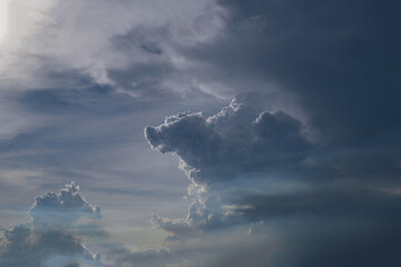 Wall Mural - beautiful white cloud in the sky