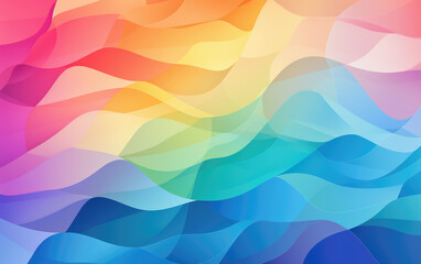 Wall Mural - Pastel Rainbow Colors Abstract Background
