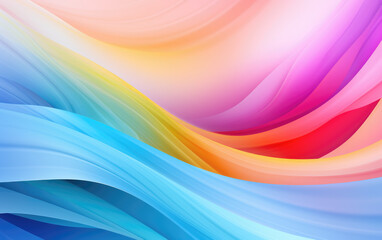 Wall Mural - Pastel Rainbow Colors Abstract Background