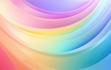 Wall Mural - Pastel Rainbow Colors Abstract Background