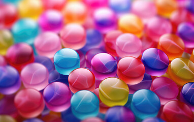 Wall Mural - Colorful Lollipops Abstract Background