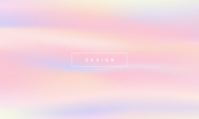 Holographic gradient pastel modern background. blue, pink ,yellow and orange colors for deign concepts, wallpapers, web, presentations and prints. vector design.