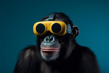 Generative AI.
A Monkey Wearing Virtual Reality