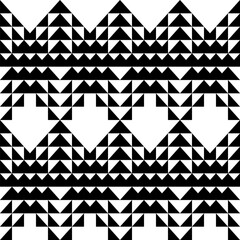 Leinwandbilder - Modern abstract geometric contemporary vector seamless diagonal pattern with simple elements and shapes. Graphic black and white minimalist background.