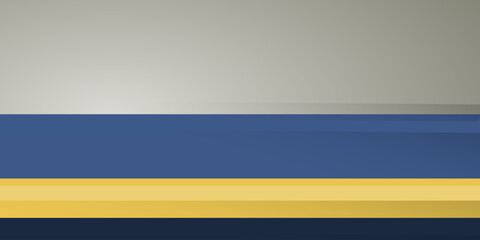 Poster - Modern Style Horizontal Lines Pattern, Grey, Blue, Yellow Colored Banner Template, Background, Header, Cover, Multi Purpose Vector Design for Your Business with Copyspace, Place, Room for Your Text