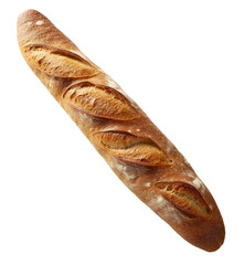 Wall Mural - Big fresh baguette from the bakery. Design element for cafe, cooking, kitchen. Isolated on transparent background. KI.