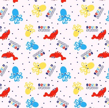 Cartoon collection of cute animals hand drawn beautiful colorful fashion boys' clothes girls' clothes seamless gifts, paper interior decoration scarves blankets book covers.