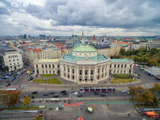 Wall Mural - Burgtheater Close to Rathaus. Imperial Court Theatre. Vienna, Austria