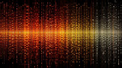 Wall Mural - Digital binary code matrix background.