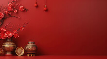 Chinese New Year Background 3d Illustration