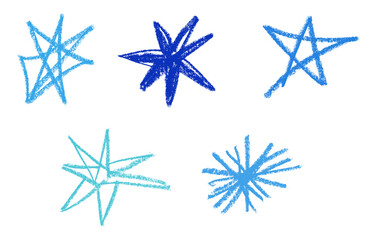 star crayon drawing
