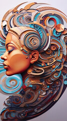 Wall Mural - A close up of a woman