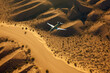 airplane plane flying over the desert generative ai
