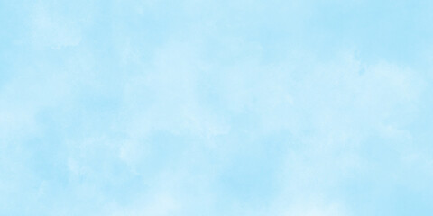 blue sky with clouds. light sky blue shades watercolor background.grunge blue background with space 