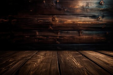 Wooden background with enough copy space texture surface, Generated by ai.