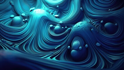 a beautiful liquid swirly blue pattern Generative AI