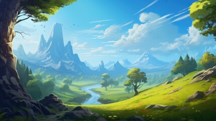 Fantasy Landscape Game Art