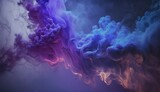 Fototapeta Konie - Mist texture.Color smoke.Paint water mix.Generative AI