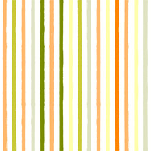 Stripes Pattern. Seamless Vector Colorful Lines. Warm Colors Autumn Stripe Background