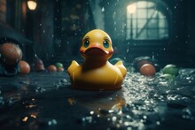 Rubber Water Duck Vintage. Generate Ai