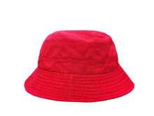 Red Bucket Hat PNG Transparent