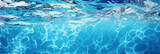 Fototapeta  - banner of water texture on swimming pool underwater. summer.