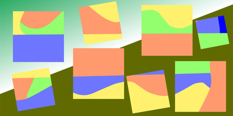 Fototapete - colorful box background illustration creative design