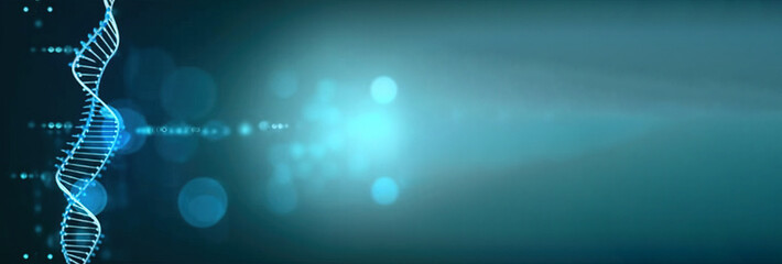 human structure of dna, researches of chromosomes. ai generated.