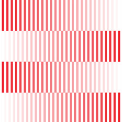 Aufkleber - abstract monochrome geometric red white gradient horizontal pattern.