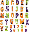 Halloween fonts colorful so cute.