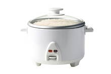  kitchen Rice cooker on transparent background (PNG). Generative AI.