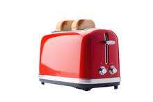 Kitchen Toaster On Transparent Background (PNG). Generative AI.