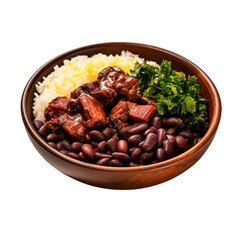 Feijoada, Brazilian traditional food with beans and meat.