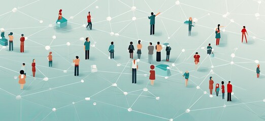 a pattern of people who connect together in groups generative ai