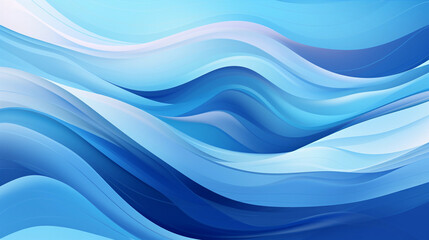 Wall Mural - Blue wavy background