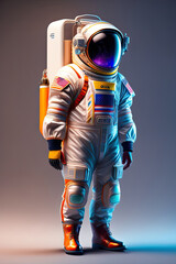 full body of an astronaut
