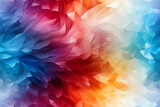 Fototapeta Tęcza - abstract colorful seamless background pattern. Generative Ai