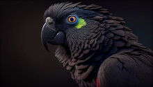 Hyper Realistic Macaw Parrot Close Shot Generative By AI
