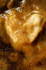 Canvas Print - Close up of frozen coffee drink