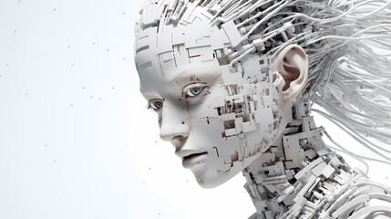 Wall Mural - graphical representation of artificial intelligence - AI-generated image
